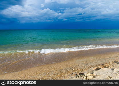 beautiful beach and tropical sea