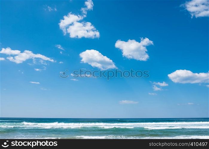 Beautiful beach and tropical sea and blue sky, phuket, thailand