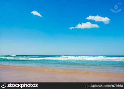 Beautiful beach and tropical sea and blue sky, Phuket, Thailand. Beautiful beach and tropical sea and blue sky