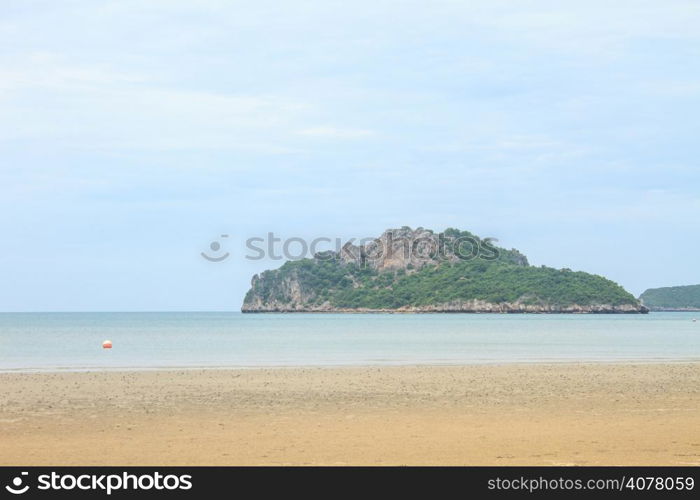 beautiful beach and tropical sea in summer