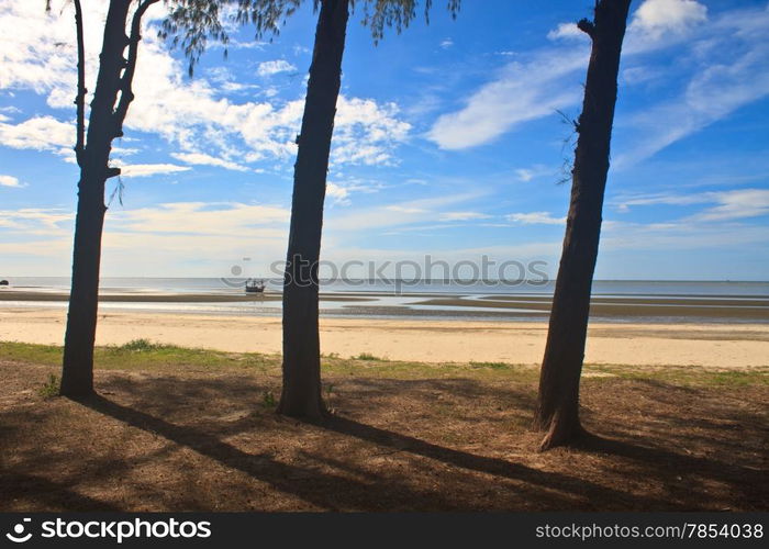 beautiful beach and tropical sea in summer