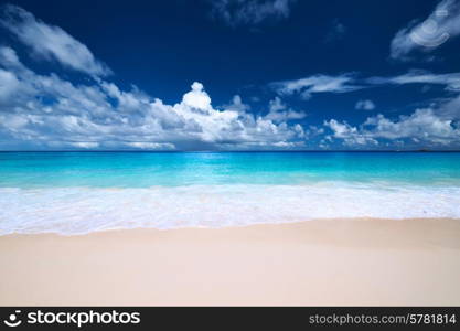 Beautiful beach Anse Intendance at Seychelles, Mahe