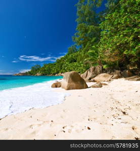 Beautiful beach Anse Intendance at Seychelles, Mahe