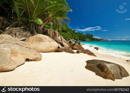 Beautiful beach Anse Intendance at Seychelles, Mahe