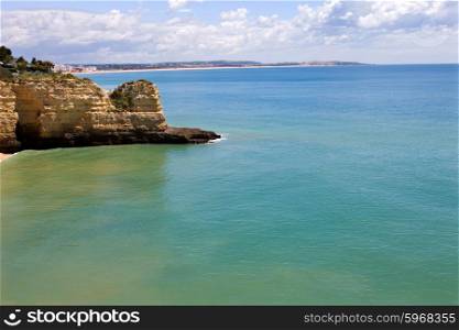 beautiful beach at algarve, the south of portugal