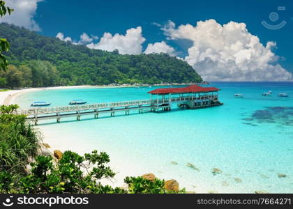 Beautiful beach at Perhentian islands, Malaysia