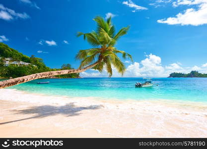 Beautiful beach at Seychelles, Mahe