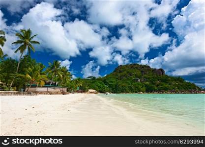 Beautiful beach at Seychelles, Praslin, Cote d&rsquo;Or