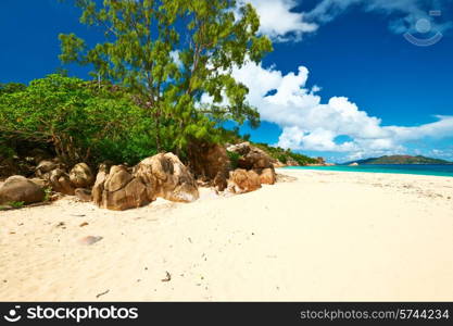 Beautiful beach at Seychelles, Seychelles, Curieuse island