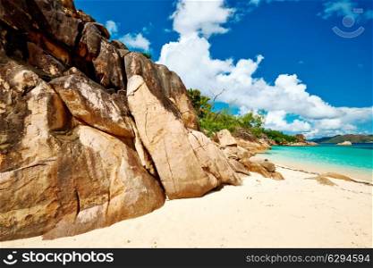Beautiful beach at Seychelles, Seychelles, Curieuse island
