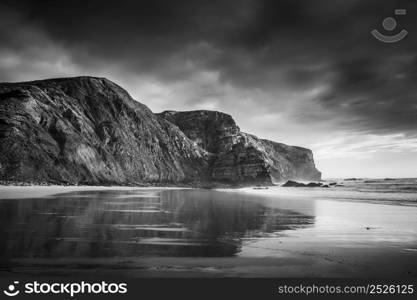 Beautiful beach coast from Portugal