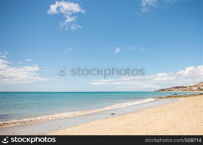 beautiful beach costa calma fuerteventura holiday turquoise water