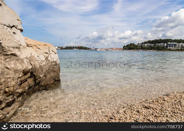 Beautiful beach for summer holiday in Croatia