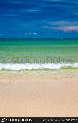 Beautiful beach. Holiday and vacation concept. Tropical beach.