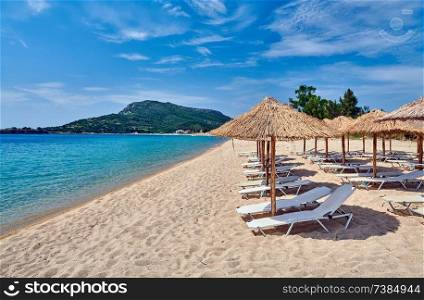 Beautiful beach in Toroni, Sithonia, Greece