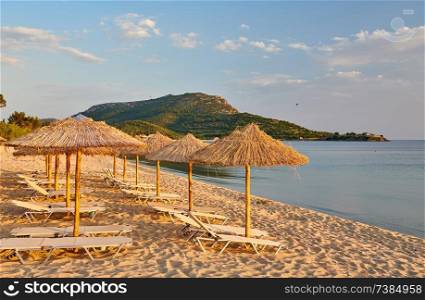 Beautiful beach in Toroni, Sithonia, Greece