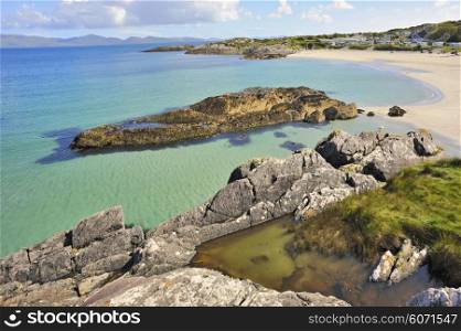 Beautiful beach landscape in Ireland