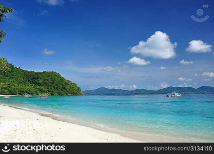 Beautiful beach landscape in Thailand