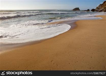 beautiful beach of adraga, the south of portugal