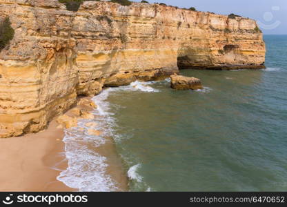 Beautiful Beach of Praia da Marinha, Marinha in Algarve, Portugal. Praia da Marinha