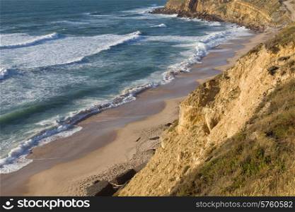 beautiful beach of Praia Pequena in the south of portugal