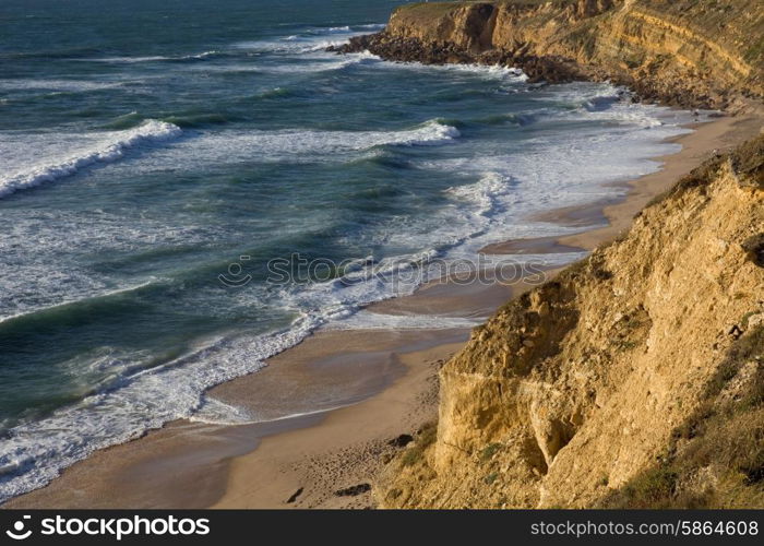 beautiful beach of Praia Pequena in the south of portugal