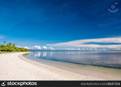 Beautiful beach on tropical island at Philippines