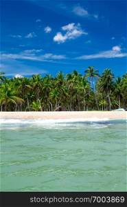 Beautiful beach. Summer holiday and vacation concept background. Tourism and travel 