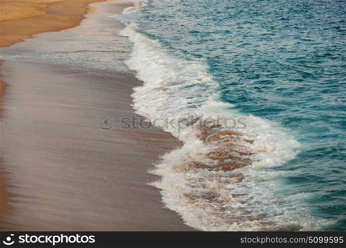 Beautiful beach with a beautiful water