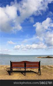Beautiful Bench with sea in the background