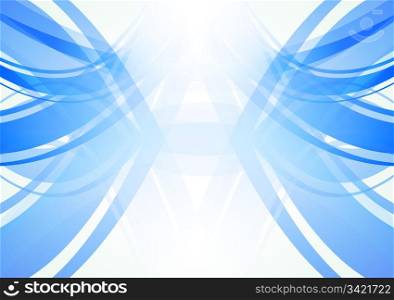 Beautiful blue and white abstract background - eps 10