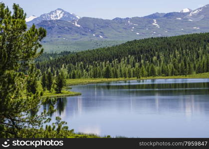 beautiful blue lake