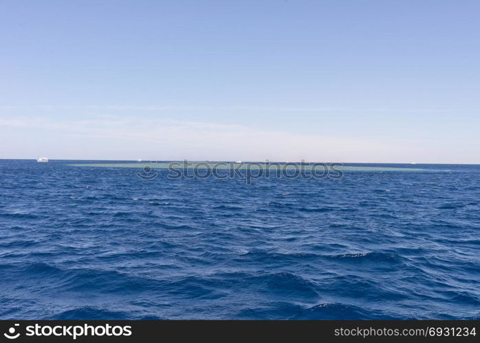 beautiful blue sea and sky