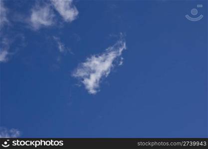 Beautiful blue sky and white cloud background