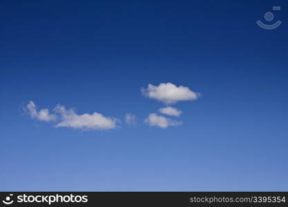 Beautiful blue sky and white clouds