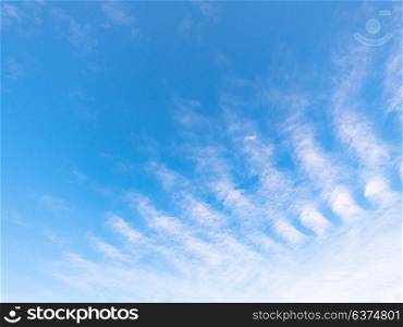 Beautiful blue sky with bright white clouds. Beautiful blue sky with bright white clouds.