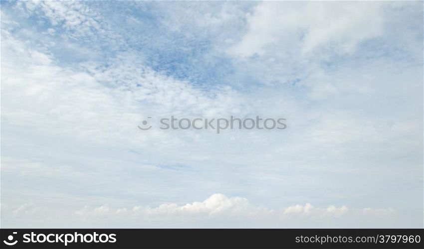 beautiful blue sky with light clouds