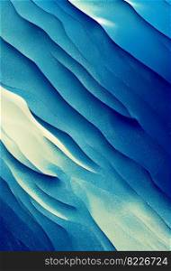 Beautiful blue waves abstract design 3d illustrated