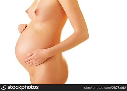 Beautiful body of a pregnant woman