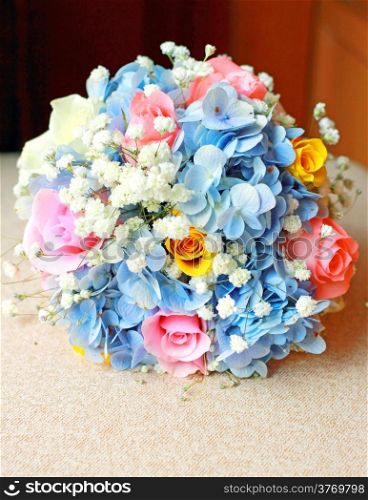Beautiful bouquet for wedding ceremony