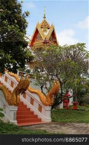 beautiful Buddhist temple gable, Thailand