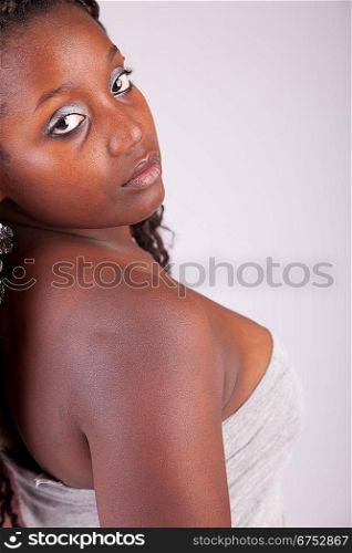 Beautiful casual woman portrait - isolated