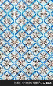 Beautiful Ceramic Wall Texture Pattern In Lisbon, Portugal