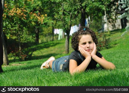 beautiful children posing in fashionable clothing outdoor