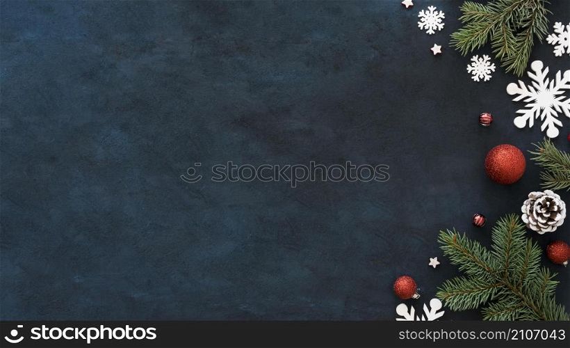 beautiful christmas eve concept with copy space