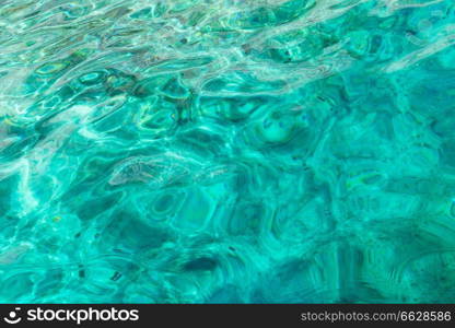 Beautiful clear deep water background of Zakinthos island, Greece. Beautiful water of Zakinthos island