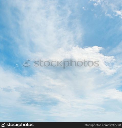 beautiful clouds in blue sky