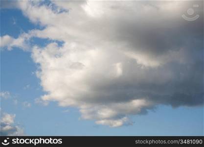 Beautiful clouds seen from the blue sky