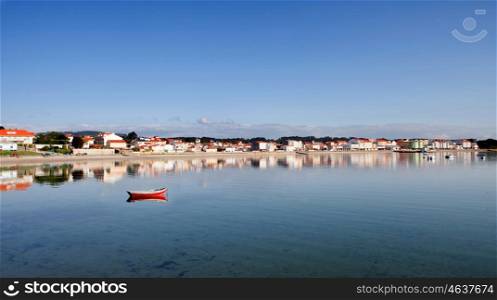 Beautiful coastal landscape of a village in northwestern Spain