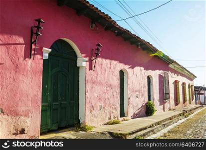 Beautiful colonial architecture in El Salvador, Central America